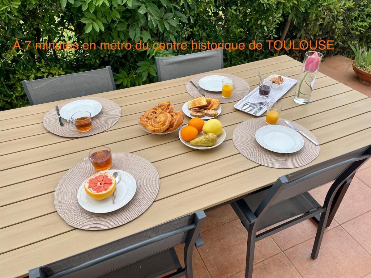 50 M2 T2 Au Calme, Lumineux, Confortable, Cosy, Climatise, Privatif Avec Parking Gratuit Et Terrasse Τουλούζη Εξωτερικό φωτογραφία